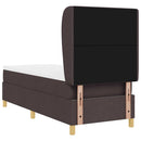 vidaXL Boxrugós ágy párnával Sötét Barna 200 x 80 cm szövet