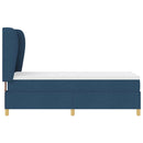 vidaXL Boxrugós ágy fejtámlával Kék 200 x 80 cm szövet