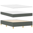 vidaXL Boxspring ágy matraccal Sötétszürke 90x190 cm Szövet matracmal