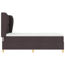 vidaXL Boxrugós ágy fejtámlával Sötét Barna 200 x 140 cm szövet