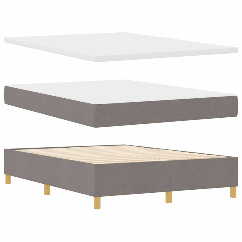 vidaXL Boxspring ágy matraccal Sötétszürke 90x190 cm Szövet Tópszínű