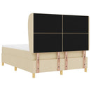 vidaXL Boxrugós ágy fejtámlával Krém 200 x 160 cm szövet