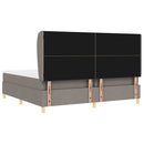 vidaXL Boxspring ágy matraccal Sötétszürke 90x190 cm Szövet Tópszínű