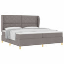vidaXL Boxspring ágy matraccal Sötétszürke 90x190 cm Szövet Tópszínű