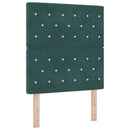 vidaXL Boxrugós ágy fejtámlával Sötétzöld 200 x 80 cm Bársony
