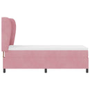vidaXL Boxrugós ágy matracmal Rózsaszín 200 x 80 cm Bársony