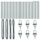 vidaXL Kerítésoszlop 26 pcs Zöld 3,2 x 3,2 x 100 cm
