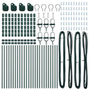 vidaXL Kerítésoszlop 26 pcs Zöld 3,2 x 3,2 x 120 cm