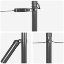 vidaXL Kerítésoszlop 26 pcs Szürke 3,2 x 3,2 x 80 cm