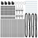 vidaXL Kerítésoszlop 26 pcs Szürke 3,2 x 3,2 x 80 cm