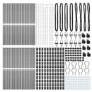vidaXL Kerítésoszlop 52 pcs Szürke 3,2 x 3,2 x 190 cm