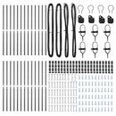 vidaXL Kerítésoszlop 26 pcs Szürke 3,2 x 3,2 x 210 cm