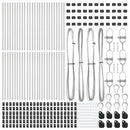 vidaXL Kerítésoszlop 52 pcs Szürke 3,2 x 3,2 x 100 cm