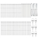 vidaXL Kerítésoszlop 52 pcs Szürke 3,2 x 3,2 x 120 cm