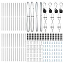 vidaXL Kerítésoszlop 26 pcs Szürke 3,2 x 3,2 x 150 cm