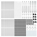 vidaXL Kerítésoszlop 52 pcs Szürke 3,2 x 3,2 x 170 cm