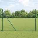 vidaXL Láncssoros kerítés talajfix 10 x 1,6 m PVC-bevonatos acél Zöld