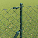 vidaXL Láncssoros kerítés talajfix 1,5 x 25 m PVC-bevonatos acél Zöld