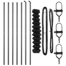 vidaXL Lánckerítés oszlopokkal Szürke 1 x 10 m Acél