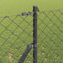 vidaXL Láncssoros kerítés talajfix 10 x 1,2 m PVC-bevonatos acél Háló
