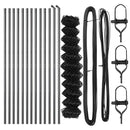 vidaXL Lánckerítés oszlopokkal Szürke 1.4 x 25 m Acél