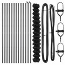 vidaXL Lánckerítés oszlopokkal Szürke 1.5 x 25 m Acél