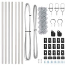 vidaXL Lánckerítés oszlopokkal Ezüst 0.8 x 10 m Acél