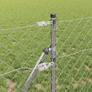 vidaXL Lánckerítés oszlopokkal Ezüst 0.8 x 25 m Acél