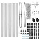 vidaXL Lánckerítés oszlopokkal Ezüst 0.8 x 25 m Acél