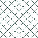 vidaXL Lánckerítés oszlopokkal Zöld 0,6 x 25 m Acél