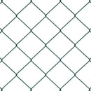 vidaXL Lánckerítés oszlopokkal Zöld 0.8 x 25 m Acél