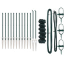 vidaXL Hevederes drótkerítés tüskékkel 0,8 x 25 m PVC-bevonatos acél