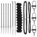 vidaXL Lánckerítés oszlopokkal Szürke 1.2 x 10 m Acél