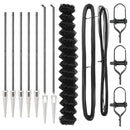 vidaXL Lánckerítés oszlopokkal Szürke 1.5 x 10 m Acél