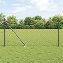 vidaXL Hevederes drótkerítés tüskékkel 10 x 1,4 m PVC-bevonatos acél