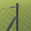 vidaXL Hevederes drótkerítés tüskékkel 10 x 1,6 m PVC-bevonatos acél