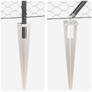 vidaXL Lánckerítés oszlopokkal Szürke 1 x 25 m Acél