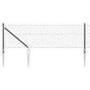 vidaXL Hevederes drótkerítés tüskékkel 25 x 0,4 m PVC-bevonatos acél