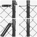 vidaXL Hevederes drótkerítés tüskékkel 25 x 1 m PVC-bevonatos acél