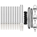 vidaXL Lánckerítés oszlopokkal Szürke 1 x 25 m Acél