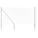 vidaXL Lánckerítés oszlopokkal Ezüst 1 x 10 m Acél