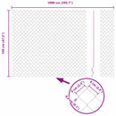 vidaXL Lánckerítés oszlopokkal Ezüst 1.2 x 10 m Acél