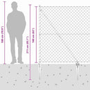 vidaXL Külső lánckapcsolatos kerítés tüskékkel 10 x 1,6 m Ezüst Háló