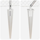 vidaXL Lánckerítés oszlopokkal Ezüst 0.8 x 25 m Acél