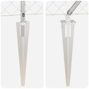 vidaXL Lánckerítés oszlopokkal Ezüst 0.8 x 25 m Acél