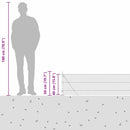 vidaXL Lánckerítés oszlopokkal Zöld 0,4 x 10 m Acél
