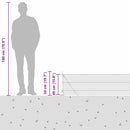 vidaXL Láncos kerítés betonalappal 10 x 0,4 m PVC-bevonatos acél Zöld