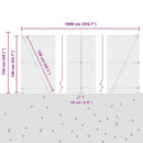 vidaXL Láncos kerítés betonalappal 10 x 1,4 m PVC-bevonatos acél Zöld