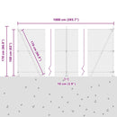 vidaXL Lánckerítés oszlopokkal Zöld 1.6 x 10 m Acél