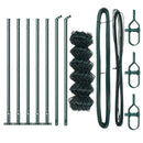 vidaXL Lánckerítés oszlopokkal Zöld 0,6 x 10 m Acél